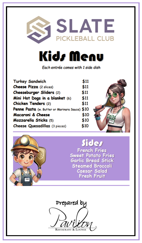 Kids Menu